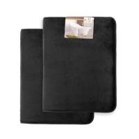 ราคา Clara Clark : CRCBM-BLK* พรมเช็ดเท้า Memory Foam Bathrug Black 2pk. 17x24 Inch (23008300700)