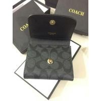 ราคา กระเป๋าสตางค์ coach ใบสั้น 3พับ ขนาด 4.5 นิ้ว BkGQ (7793201991)