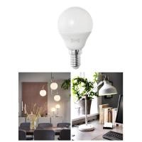 ราคา IKEA หลอดไฟอิเกีย หลอดไฟ LED E14 หลอดกลม แก้วฝ้า (7343508831)