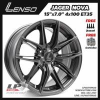 ราคา [ส่งฟรี] ล้อแม็ก LENSO รุ่น JAGER NOVA ขอบ15" 4รู100 สีเทาด้าน กว้าง7" จำนวน 4 วง (20900601985)
