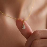 ราคา S925 เงินสเตอร์ลิงสร้อยคอจี้ต้นคริสต์มาสแฟชั่น All-Match สร้อยคอพระเจ้าคริสต์มาสของขวัญเครื่องประดับ (44550798410)