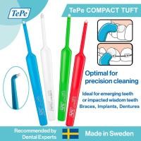 ราคา TePe Compact Tuft แปรงกระจุก ทรงโดม ขนนุ่มแน่น แปรงกระจุกเทเป้ คอมแพ็ค เทิฟ (16945457269)