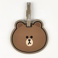 ราคา Line Friends Brown Bear Diecut PVC Travel Luggage Name Tag LFP15945 (43470025999)