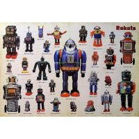 ราคา โปสเตอร์ ของเล่น หุ่นยนต์ สังกะสี โบราณ ROBOTS RETRO POSTER 24”x35” Inch Original Vintage Antique Toy 1960-1970 (1638744396)