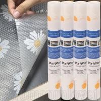 ราคา แผ่นรองชั้นวางของกันน้ําและกันน้ํามัน EVA - แผ่นรองลิ้นชักพิมพ์ลาย Daisy - แผ่นรองตู้ครัวแบบไม่มีกาว - ตู้เสื้อผ้า (29638484130)