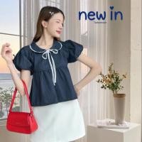 ราคา เสื้อคอบัว แขนพองผ้ายีนส์ ป้าย To The Moon (42305906715)