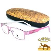 ราคา CAMEL แว่นตา รุ่น CA-12742 สีชมพู กรอบเต็ม ขาสปริง วัสดุ สแตนเลส สตีล (สำหรับตัดเลนส์) กรอบแว่นตา Eyeglasses (2284805765)
