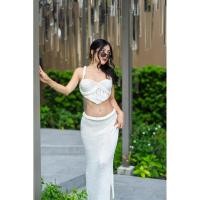 ราคา LemonBikini พร้อมส่ง Mermaid Knit 2 pcs. Set ชุดไหมพรม knit ใส่เที่ยว ใส่เดินชายหาด ( เน้นบรา, กป ยืดตาม Body ) (26732099786)