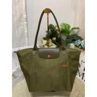 ราคา Longchamp Le Pliage Club Olive Green Large Tote (25920860872)