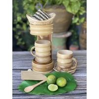 ราคา ชุดดริปกาแฟไม้ไผ่ ดริปกาแฟไม้ไผ่ ชุดดริปกาแฟ หวด ฝา+แก้ว แถมรองแก้วหวาย (23200148080)