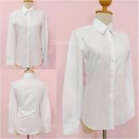 ราคา ❇เสื้อเชิ้ตแขนยาวผู้หญิงสีขาว เสื้อเชิ้ตทำงานผู้หญิงแขนยาว เสื้อเชิ้ตผู้หญิง (5174178308)