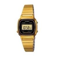 ราคา Casio Standard นาฬิากาข้อมือสุภาพสตรีสีทอง สายสแตนเลส รุ่น LA670WGA,LA670WGA-1DF (44862341)