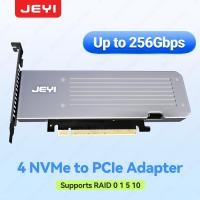 ราคา Jeyi 4 SSD ถึง PCIe 4.0 การ์ดขยาย, 4 NVMe M.2 M คีย์ SSD ถึง PCIe X16 อะแดปเตอร์, สูงสุด 256 Gbps, รองรับ Bifurcation Raid 0 1 5 10 (26601992865)