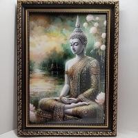 ราคา ภาพพระพุทธเจ้าพร้อมกรอบ สำหรับสักการะบูชา,ประดับตกแต่งบ้าน,ภาพมงคลสำหรับของขวัญของฝาก (26679927921)