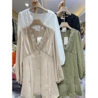 ราคา มินิเดรสสีขาวป้ายMaikaew เดรสออกงาน เดรสไปคาเฟ่ (24370724657)