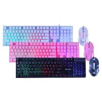 ราคา NUBWO NKM623 SAVITAR ชุดคีย์บอร์ดเมาส์ Keyboard And Mouse Gaming Combo Set - (Black/Pink/White) (11669426206)