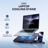 ราคา ROBOT RCP10 LAPTOP COOLING PAD LAPTOP COOLING STAND BASE 10-16 INCH 2 CORE FAN PHONE HOLDER (56951079818)