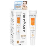 ราคา Provamed Sun Face (White)15ML. SPF 50+ PA+++โปรวาเมดซัน เฟส สีขาว เอสพีเอฟ 50+ ขนาด 15 มล.ครีมกันแดดสำหรับผิวหน้า (24037913823)