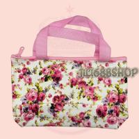 ราคา กระเป๋าใส่เครื่องสำอาง,ใส่ของจุกจิกใส่โทรศัพท์มือถือ ถือคล้องแขนได้สะดวกสบายต่อการใช้งาน (ขนาดยาว8นิ้วกว้าง5นิ้ว) (27204614592)