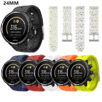 ราคา 24 มม.ซิลิโคนสําหรับ Suunto 9 Baro D5 / Suunto9 7 Spartan Sport Wrist HR Baro สร้อยข้อมือสายรัดข้อมือ (27970950640)