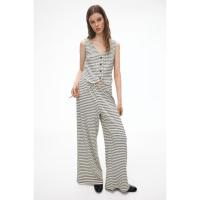 ราคา H&M(เอชแอนด์เอ็ม) กางเกงขายาวผ้าดึงเชือกด้านข้าง ผู้หญิง 1282544_1 (24541918618)