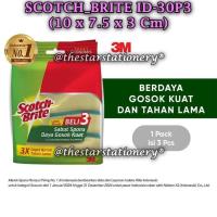 ราคา HIJAU (1 แพ็ค มี 3 ชิ้น) 3MTM Scotch-Brite® Tough Clean Sponge ID-30P3 สีเขียว (1 แพ็ค มี 3 ชิ้น) (56050509547)