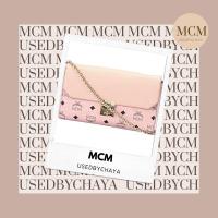 ราคา ของแท้ กระเป๋าMCM Pink Visetos Millie Flap Leather Crossbody Bag กระเป๋าสะพายข้าง (17408025911)