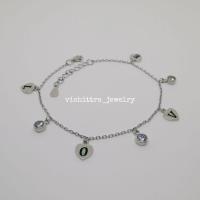 ราคา สร้อยข้อมือตุ้งติ้งหัวใจสลับตุ้งติ้งเพชรcz เงินแท้92.5% ชุบทองคำขาว ขนาด 6.5นิ้ว มีโซ่ต่อเพิ่มไว้อีก 1นิ้วค่ะ (3868012742)