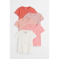 ราคา H&M(เอชแอนด์เอ็ม) เสื้อยืดผ้าคอตตอนแพ็ค 5 ชิ้น เด็กผู้หญิง 022628_18 (28886373291)