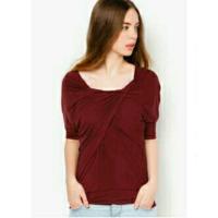 ราคา ใหม่EZRA by ZALORA..เสื้อแฟชั่นไขว้หน้า สไตล์ ZARA (19000733)