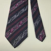 ราคา เนคไท ลายทาง Paul Smith Men's Silk Tie Purple paisley Striped design Made in Italy (43725773060)