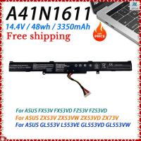 ราคา แบตเตอรี่แล็ปท็อป A41n1611สำหรับ Asus fx53v FX53VD zx53vb ZX53VW gl553vd fz53v fz53vd gl553v ZX73V 48WH (24139850781)