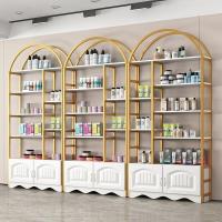 ราคา ชั้นเก็บของหลายชั้น ตู้โชว์เครื่องสำอางชั้นวางโชว์ร้านเสริมสวยตู้โชว์ผลิตภัณฑ์ร้านตัดผมชั้นวางของสำหรับแม่และเด็ก (27818379365)