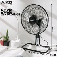 ราคา (F-10T) AIKO พัดลมสไลด์ขนาดเล็ก ใบพัดอลูมิเนียม 10 นิ้ว (ส่ายได้ ปรับก้มเงยได้ ใช้ไฟบ้านทั่วไป) ***รับประกันมอเตอร์ 2ปี (28650181524)