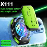 ราคา ร้อนขาย X111 แม่เหล็กโทรศัพท์เย็น - ถอด 2000mAh แบตเตอรี่พัดลม + RGB Led สำหรับโทรศัพท์เกม (28663166560)