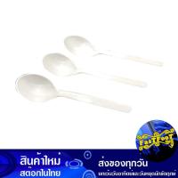 ราคา ช้อนซุปพลาสติก สีขาว 15 ซม. 100 ชิ้น เอโร่ Aro Plastic Soup Spoon White 15 Cm. (24966259369)