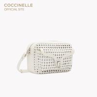 ราคา COCCINELLE กระเป๋าสะพายผู้หญิง รุ่น BEAT ECOLEATHER WOVEN CROSSBODY BAG 150201 สี COCONUT MILK (24557225858)