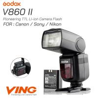 ราคา Godox V860II TTL HSS Li-Ion แบตเตอรี่ Speedlite แฟลชสำหรับ Canon Nikon Sony (23233969965)