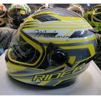 ราคา หมวกกันน็อค RIDER VIPER แว่น 2 ชั้น NO.3 สีเหลือง เทา ขาว Size L (699008730)