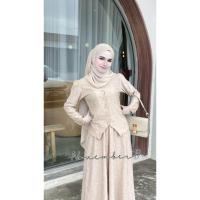 ราคา ชุดเซ็ตโรส 2 ชิ้น เสื้อแขนยาว+กระโปรงบาน ใส่ทำงาน/ไปเรียน/ออกงาน ชุดอิสลาม ชุดออกงานมุสลิม ร้านชุดอิสลาม (26441461101)