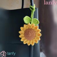 ราคา Lanfy อุปกรณ์เสริมรถยนต์ กระเป๋าถักโครเชต์ แฮนด์เมด ลายดอกทานตะวัน สีน้ําตาล (24260692306)