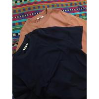 ราคา เสื้อยืด Uniqlo U airism Basic 2 ชิ้น Soft Brown & Navy Medium (43454776990)