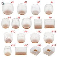 ราคา แผ่นซิลิโคนทรงสี่เหลี่ยมผืนผ้า ทรงกลม สำหรับรองขาเก้าอี้ เฟอร์นิเจอร์ 10 ชิ้น (1907798749)