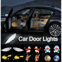 ราคา ไฟต้อนรับประตูรถ LED ไฟ LED รถแองเจิลโลโก้ประตูรถโปรเจคเตอร์ประตูรถ Angel Wing โลโก้แสง ayendst (27404883791)