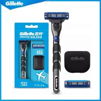 ราคา Gillette Mach 3 Turbo Men Shaving Razor Manual Shaver Men's Beard Cutter Safety Razor Washable Original (27762589481)