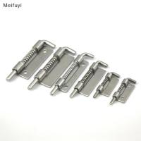ราคา [Meifuyi] 1 คู่ 304 สแตนเลสโหลดบานพับความปลอดภัยสปริง bolt Barrel Latch Cabinet (41926900478)