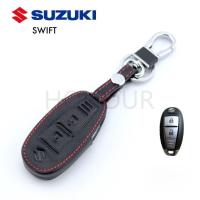 ราคา ปลอกหุ้มพวงกุญแจรถยนต์ Suzuki ซองหนังกุญแจรถ ตรงรุ่น Suzuki Swift แบบมีโลโก้ (22381508945)