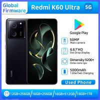 ราคา Redmi K60 Ultra(5G)สมาร์ทโฟนปลดล็อค 256GB All-Colors Good Condition โทรศัพท์มือสองต้นฉบับ (42074606246)