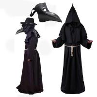 ราคา Plague Doctor Costumes Plague Doctor Black Death Witch Cosplay Halloween Costumes For Men Pun Mas (42308752474)