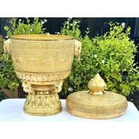 ราคา ขันสาคร ขันน้ำมนต์หูสิงห์ทองเหลืองลาย12นักษัตร ขนาด20นิ้ว (23245561872)